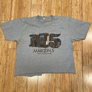 Cropped Maroon 5 World Tour 2015 T-Shirt tee rock pop y2k adam levine bruno mars